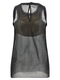 Sacai Chiffon Top Black