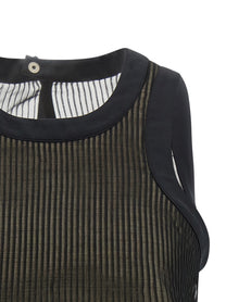 Sacai Chiffon Top Black