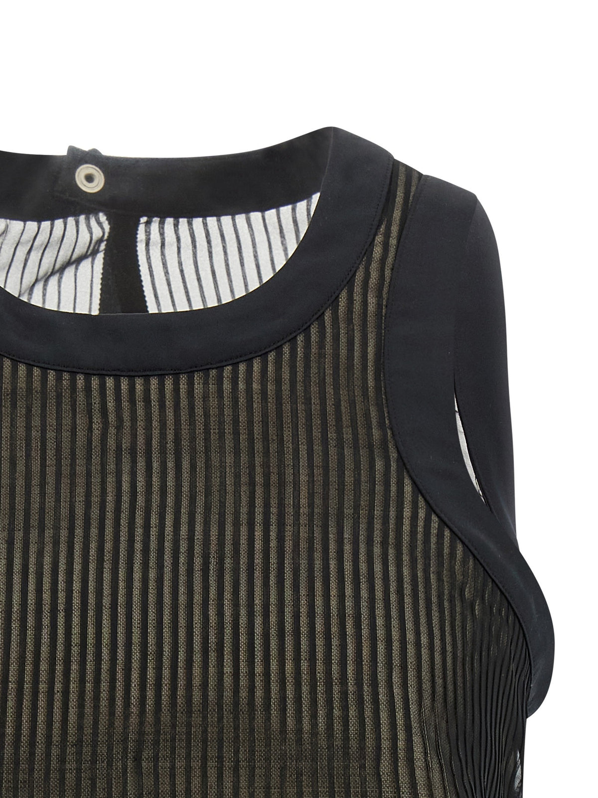 Sacai Chiffon Top Black, view 3