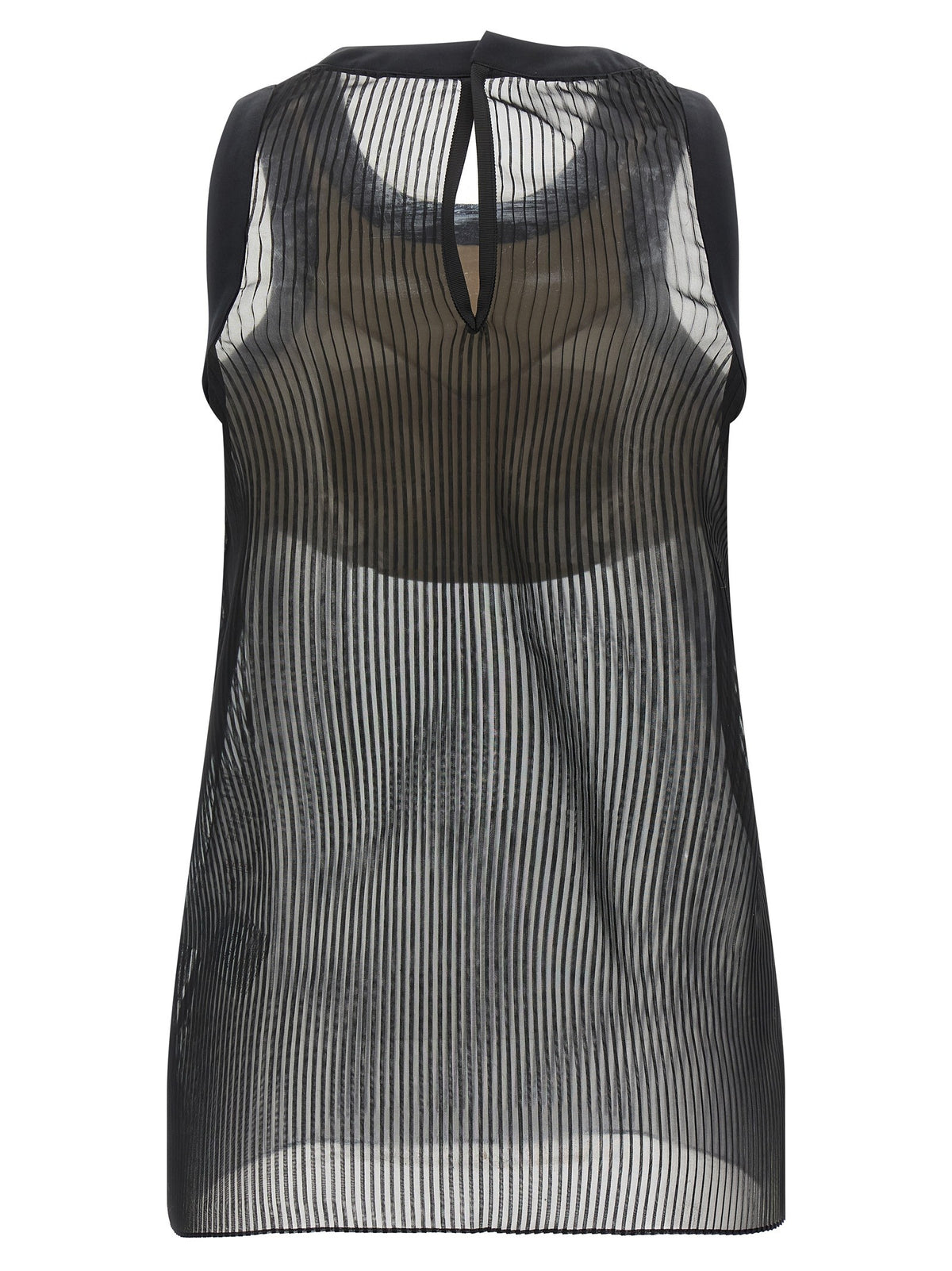 Sacai Chiffon Top Black, view 2