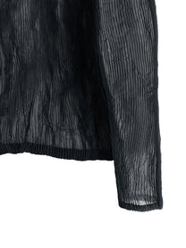 ISSEY MIYAKE Chiffon Twist Cardigan Blue, view 4