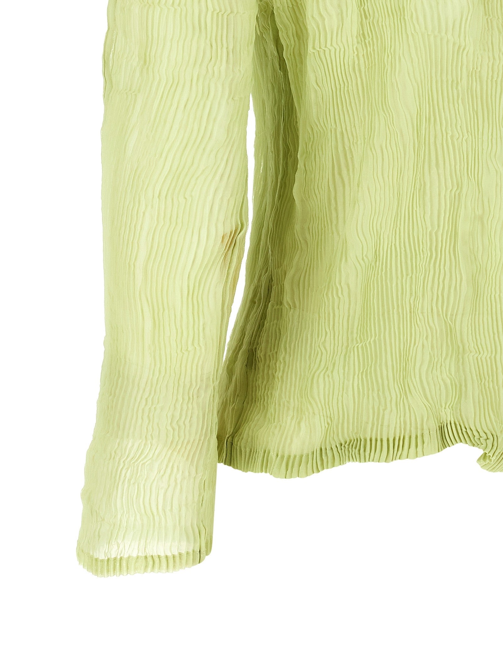ISSEY MIYAKE Chiffon Twist Cardigan Green