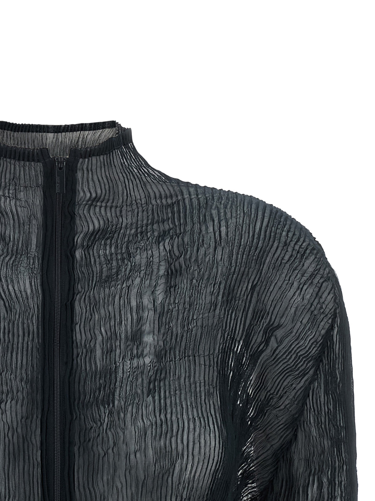 ISSEY MIYAKE Chiffon Twist Cardigan Blue, view 3