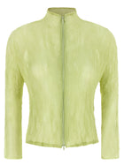 ISSEY MIYAKE Chiffon Twist Cardigan Green