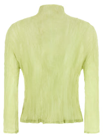 ISSEY MIYAKE Chiffon Twist Cardigan Green