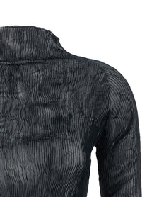 ISSEY MIYAKE Chiffon Twist Sweater Black, view 3