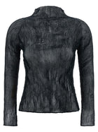 ISSEY MIYAKE Chiffon Twist Sweater Black