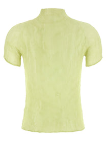 ISSEY MIYAKE Chiffon Twist Top Green
