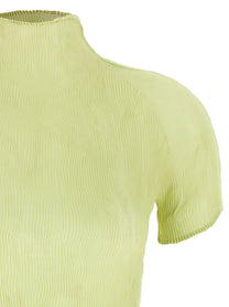 ISSEY MIYAKE Chiffon Twist Top Green