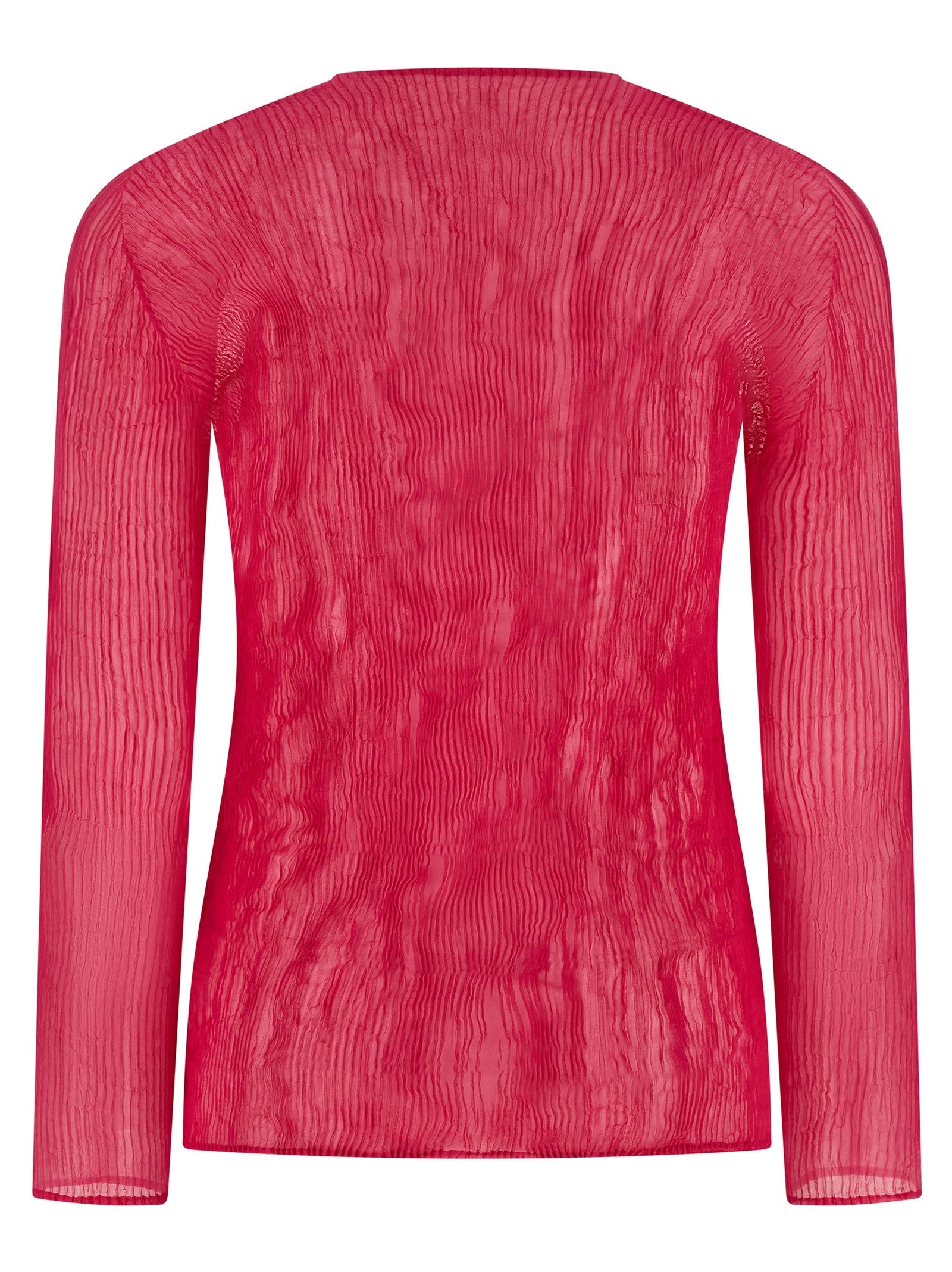 ISSEY MIYAKE Chiffon Twist Top Pink