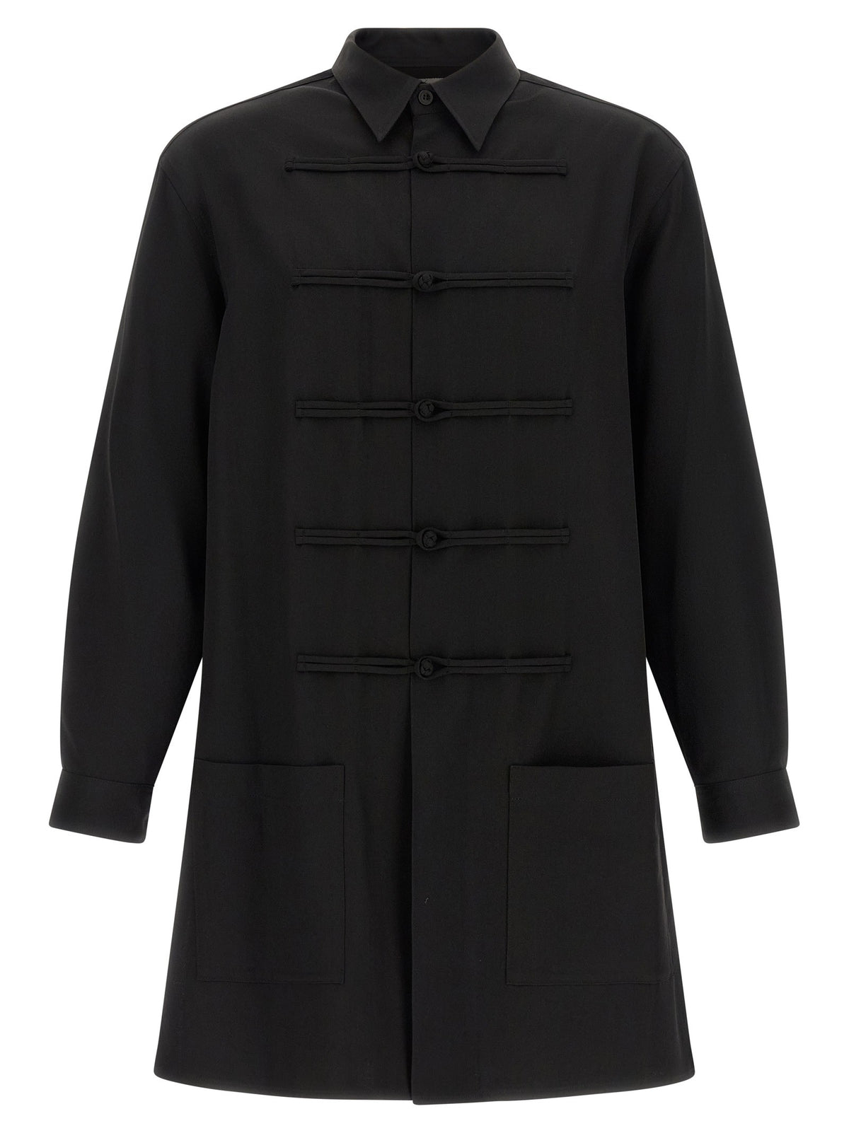 YOHJI YAMAMOTO China Button Shirt Black