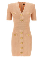 Balmain Chiocciola Dress Blue