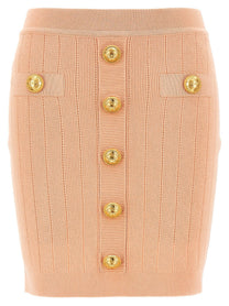 Balmain Chiocciola Skirt Blue