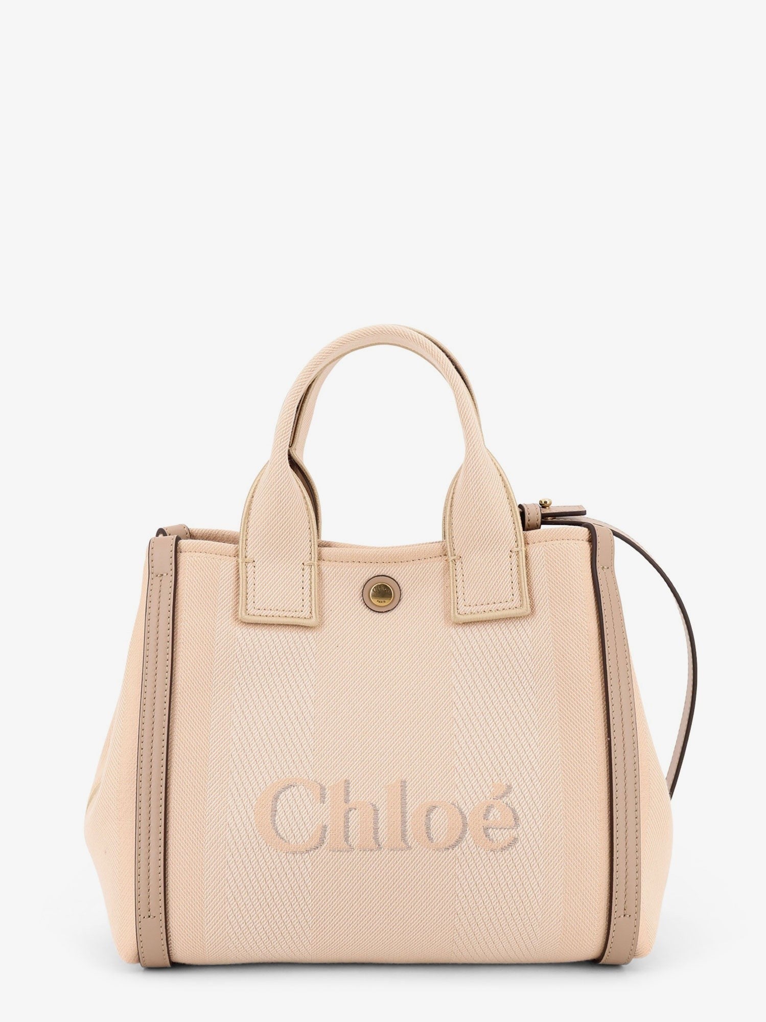 Chloé Women's Chloé Carry Canvas Crossbody Bag Beige