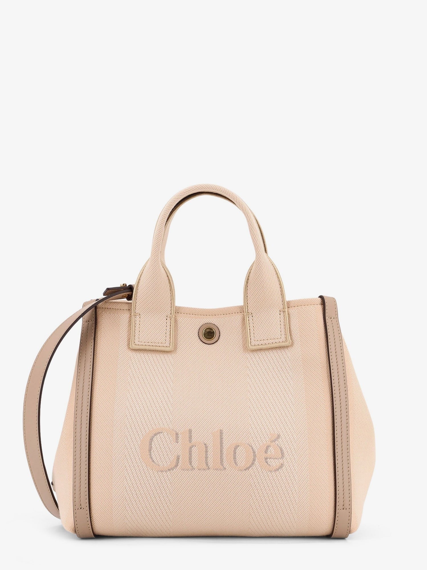 Chloé Women's Chloé Carry Canvas Crossbody Bag Beige