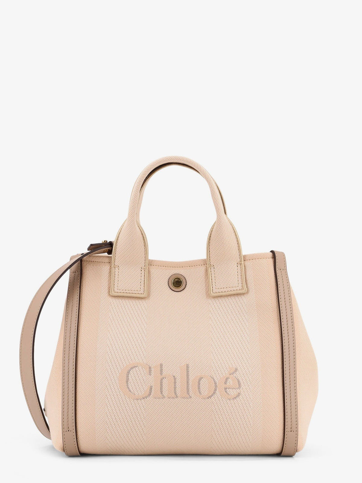 Chloé Women's Chloé Carry Canvas Crossbody Bag Beige