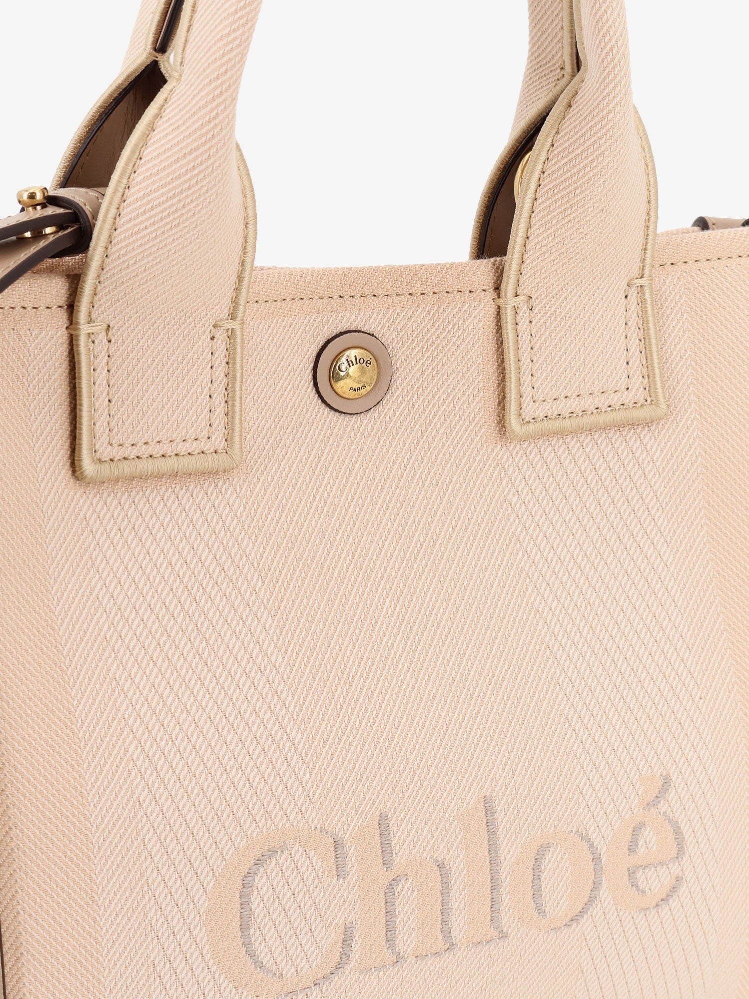 Chloé Women's Chloé Carry Canvas Crossbody Bag Beige