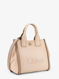 Chloé Women's Chloé Carry Canvas Crossbody Bag Beige