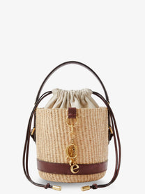 Chloé Women's Chloé Charms Natural Fibers Bucket Bag Brown