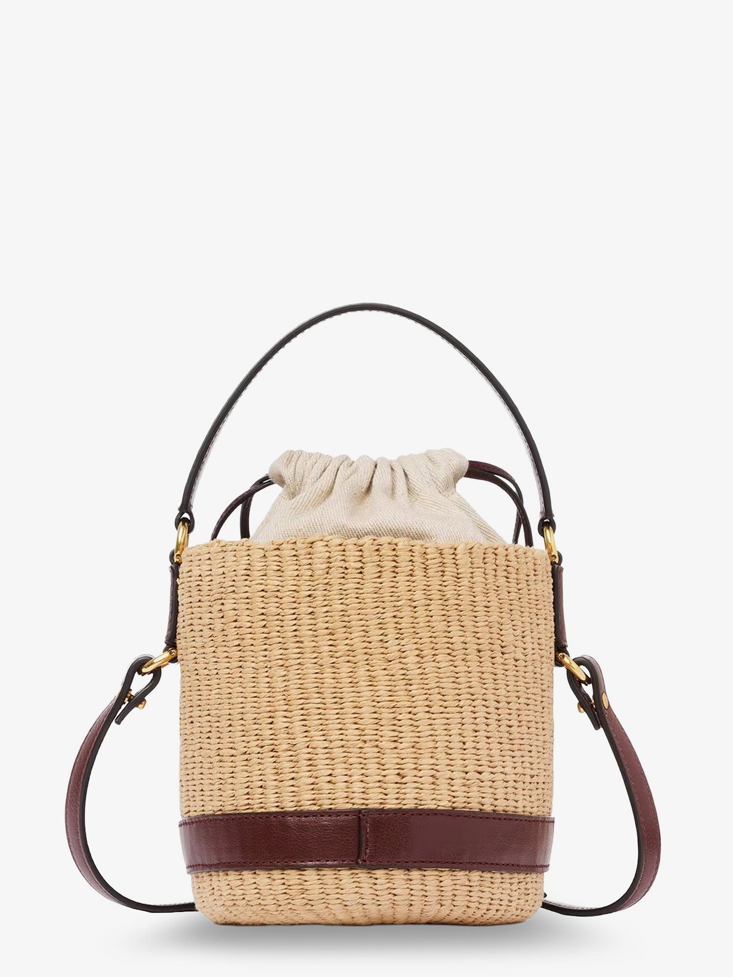 Chloé Women's Chloé Charms Natural Fibers Bucket Bag Brown