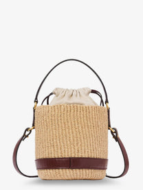 Chloé Women's Chloé Charms Natural Fibers Bucket Bag Brown