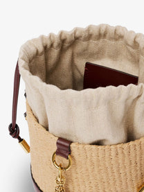 Chloé Women's Chloé Charms Natural Fibers Bucket Bag Brown