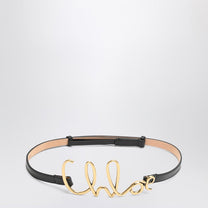 Chloé - Chloé Iconic small black leather belt - Women’s Accessories