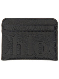 CHLOE’ - Chloe’ Leather Card Holder - Woman-&gt;Accessories-&gt;Wallets