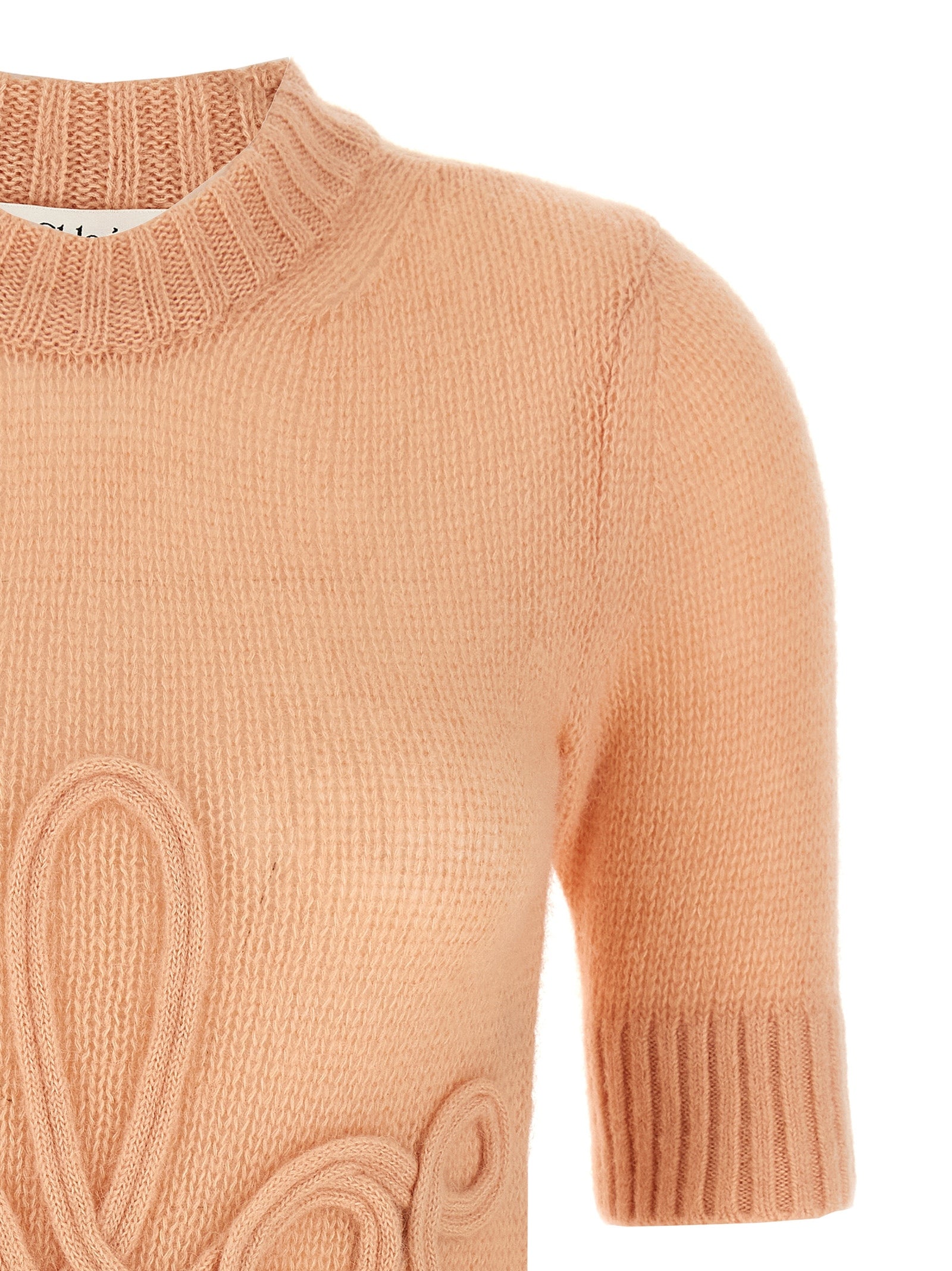 CHLOÉ - CHLOÉ - Logo embroidery sweater - Women’s Knitwear