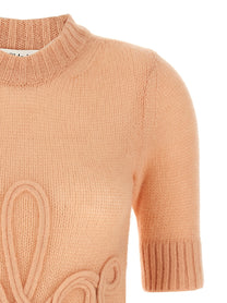CHLOÉ - CHLOÉ - Logo embroidery sweater - Women’s Knitwear