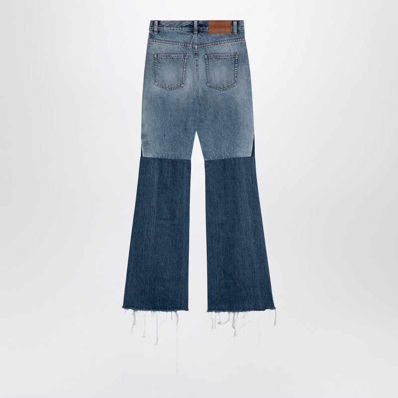 Chloé - Chloé Three-coloured patchwork denim jeans - Women’s Clothing