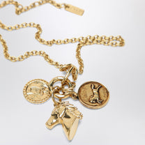 Chloé - Chloé Charm necklace in Vintage Gold brass - Jewellery