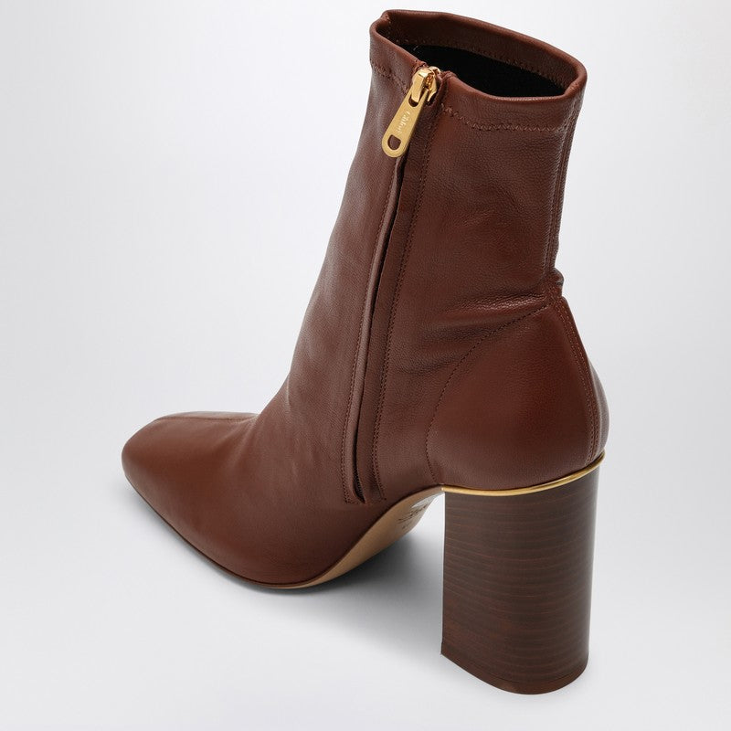 Chloé - Chloé Cognac-coloured Ambre ankle boot - Boots