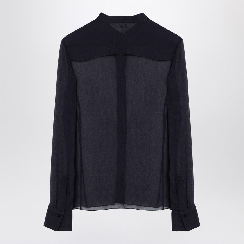 Chloé - Chloé Transparent blue silk blouse - Shirts