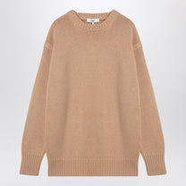 Chloé - Chloé Nude cashmere and cotton oversize jumper - Knitwear