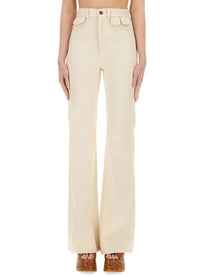 CHLOE’ - High Waist Flare Jeans - Home-&gt;Woman-&gt;Clothing-&gt;Jeans