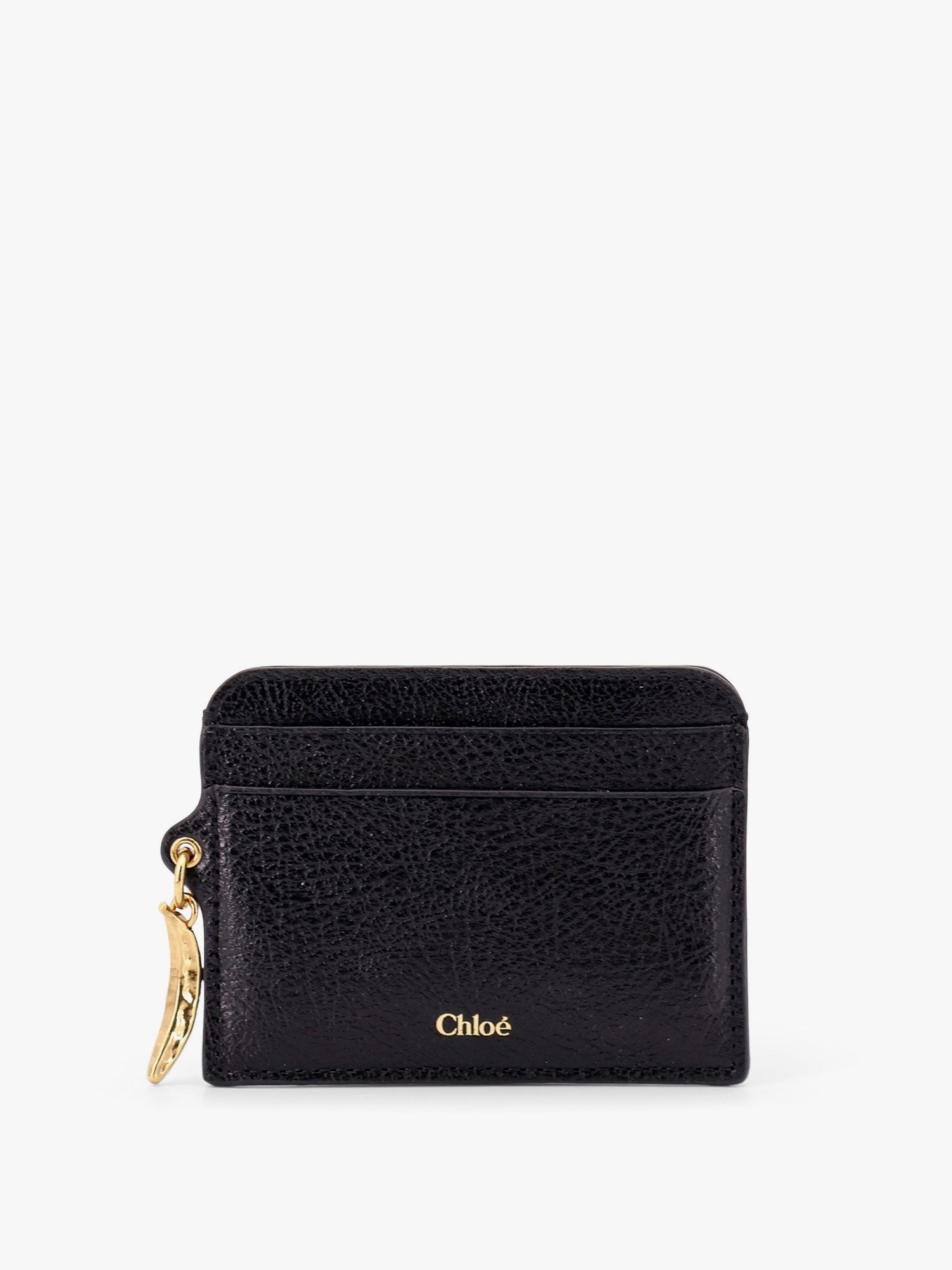 CHLOE’ - Leather Card Holder With Banana Charm - Home->Woman->Accessories->Wallets