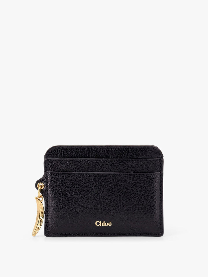 CHLOE’ - Leather Card Holder With Banana Charm - Home->Woman->Accessories->Wallets