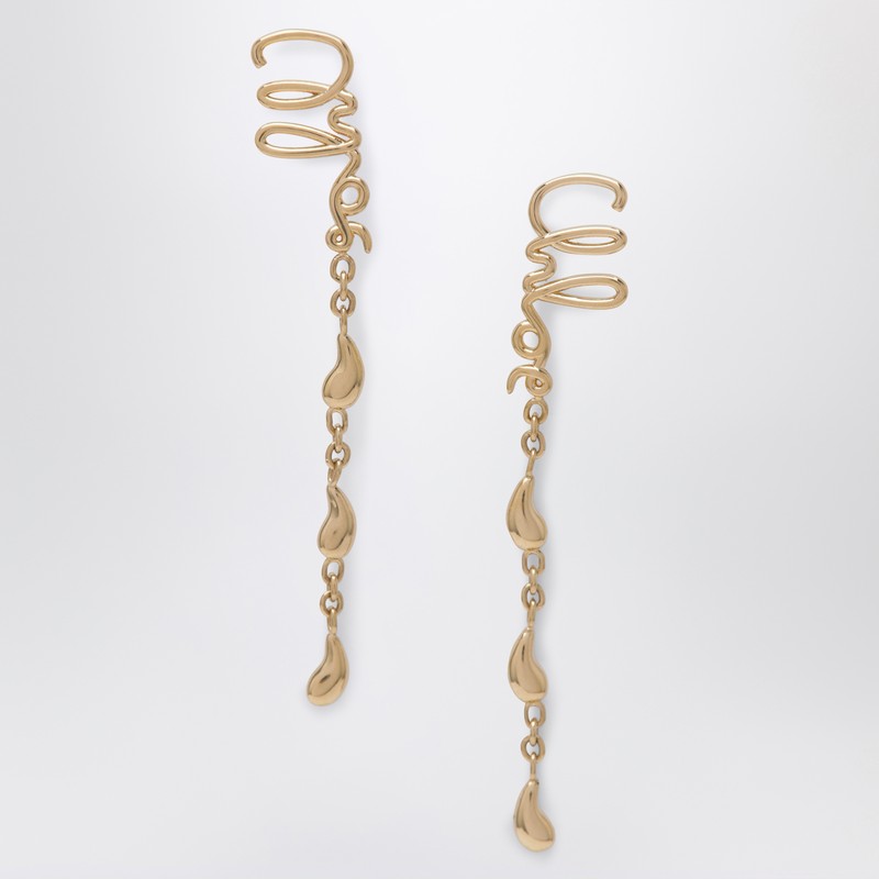 Chloé - Chloé Iconic gold dangling earrings - Women’s Accessories