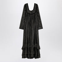 Chloé - Chloé Maxi black dress with lightweight silk ruffles - Dresses