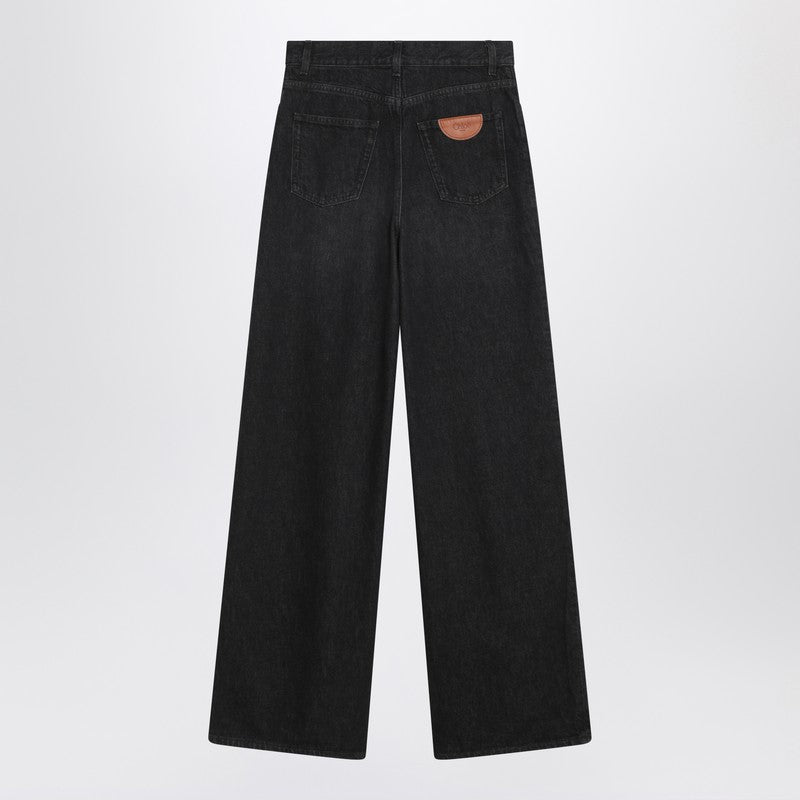 Chloé - Chloé Loose black washed jeans - Jeans