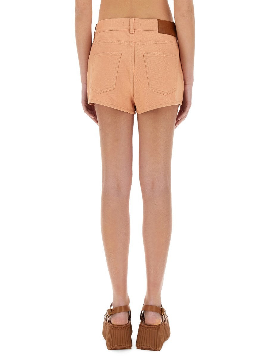 CHLOE’ - Cotton Shorts - Home-&gt;Woman-&gt;Clothing-&gt;Shorts