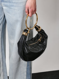 CHLOE’ - Chloe’ Bracelet Hobo Leather Bag - Woman-&gt;Bags-&gt;Handbags