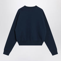 Chloé - Chloé Navy blue sweatshirt with logo - Topwear