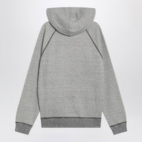Chloé - Chloé Gray hoodie with logo - Topwear
