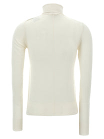 CHLOÉ - CHLOÉ - Logo embroidery turtleneck sweater - Women’s Knitwear