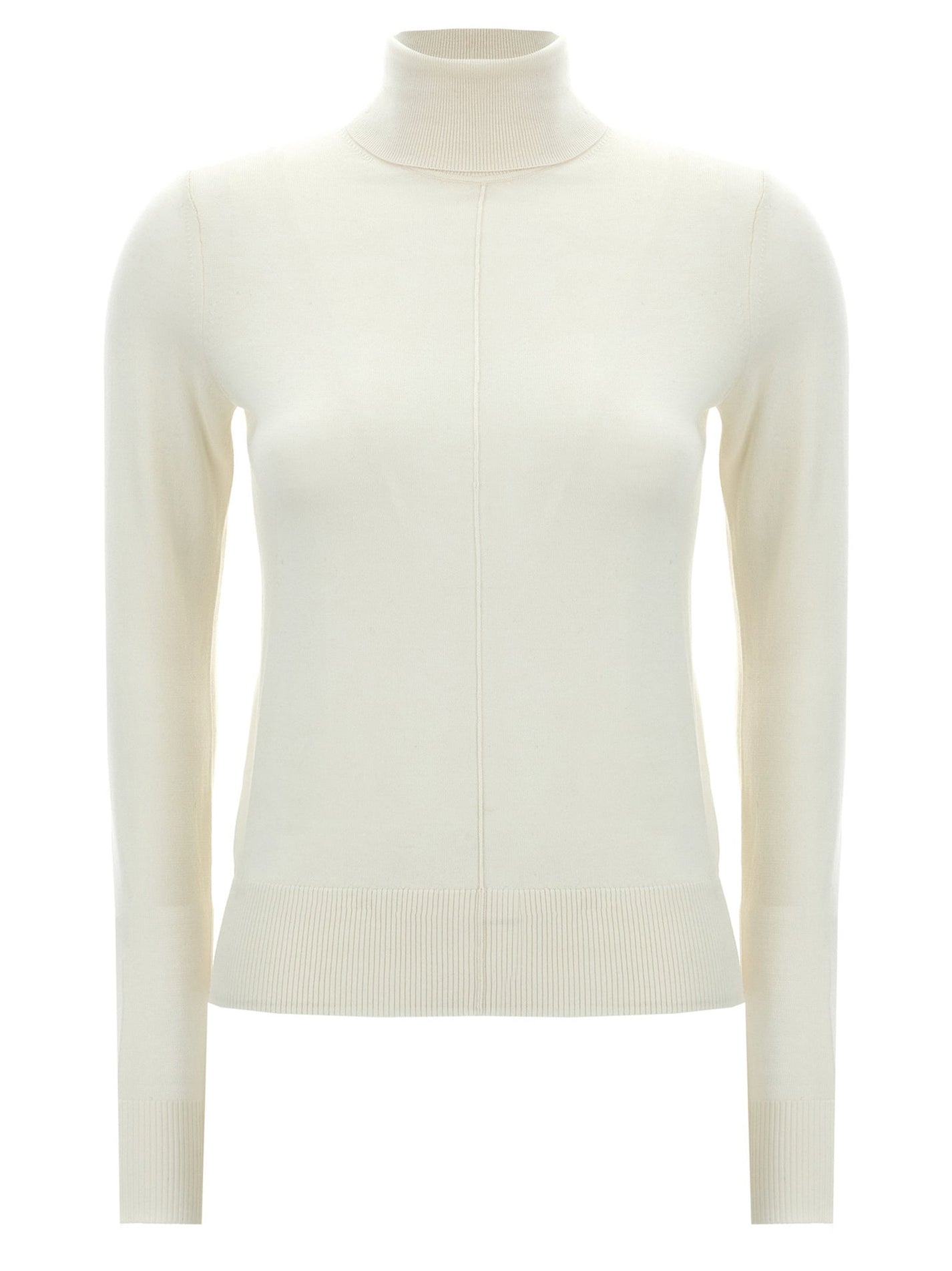 CHLOÉ - CHLOÉ - Logo embroidery turtleneck sweater - Women’s Knitwear