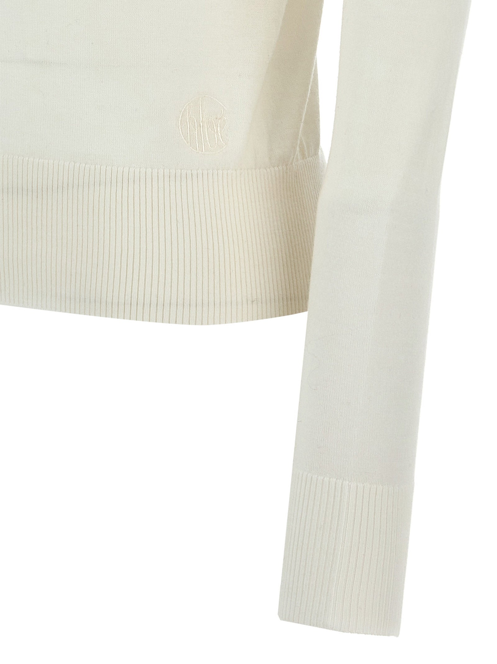 CHLOÉ - CHLOÉ - Logo embroidery turtleneck sweater - Women’s Knitwear