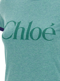 CHLOÉ - CHLOÉ - Logo print T-shirt - Women’s Top