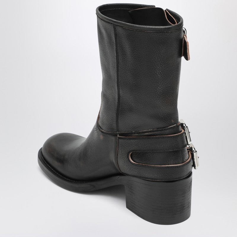 Chloé - Chloé Black Dakota biker-style boots - Boots